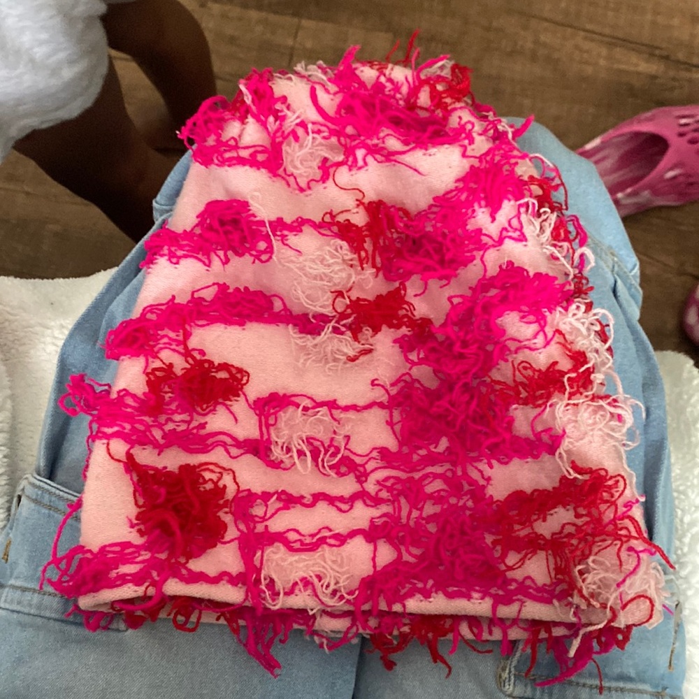 Pink fluffy hat !